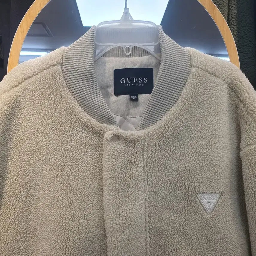 [BUNJANG] GUESS Dumble Bomber Jacket Beige XL / 게스(GUESS) 덤블 보머 자켓 베이지 XL (상태 좋음)