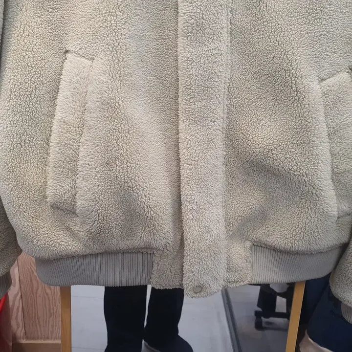 [BUNJANG] GUESS Dumble Bomber Jacket Beige XL / 게스(GUESS) 덤블 보머 자켓 베이지 XL (상태 좋음)