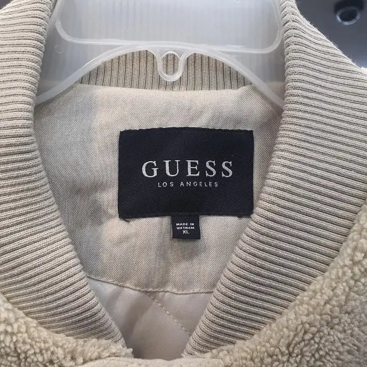 [BUNJANG] GUESS Dumble Bomber Jacket Beige XL / 게스(GUESS) 덤블 보머 자켓 베이지 XL (상태 좋음)