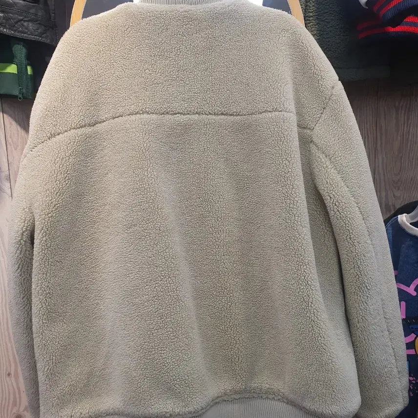[BUNJANG] GUESS Dumble Bomber Jacket Beige XL / 게스(GUESS) 덤블 보머 자켓 베이지 XL (상태 좋음)