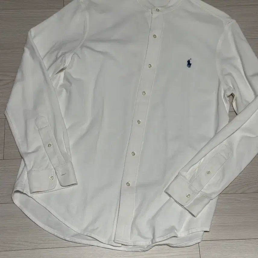 [BUNJANG] Unspecified White Mesh Shirt L / 메쉬소재 페더웨잇 차이나 화이트셔츠
