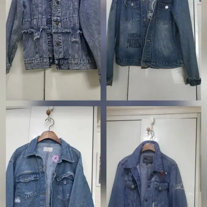[BUNJANG] Denim Jacket Bundle Set / 데님 청자켓 모음.  77사이즈. 4개 일괄