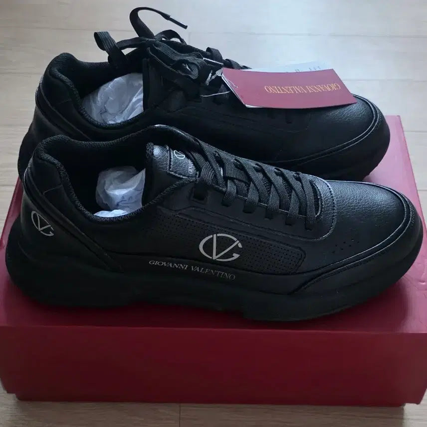 [BUNJANG] Giovanni Valentino Black Sneakers / 지오반니 발렌티노 블랙 스니커즈 새상품