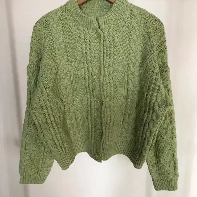 [BUNJANG] Cable Knit Cardigan / [새상품] 케이블 니트 가디건