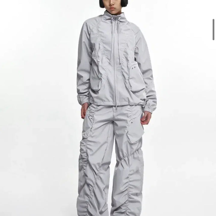[BUNJANG] Nache Smocking Convex Pants Grey / (에눌가능)나체 스모킹 컨백스 팬츠 그레이