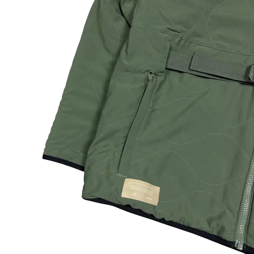 [BUNJANG] Adidas Reversible Quilted Sherpa Jacket / 아디다스 리버시블 퀼팅 쉐르파