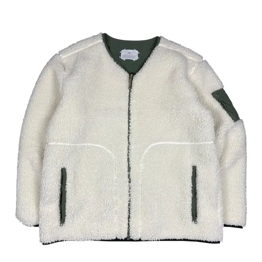 [BUNJANG] Adidas Reversible Quilted Sherpa Jacket / 아디다스 리버시블 퀼팅 쉐르파