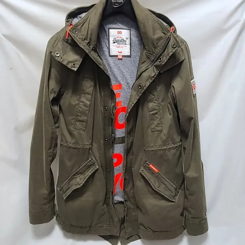 [BUNJANG] Superdry Military Hooded Parka Jacket M / 슈퍼드라이 밀리터리 후드 야상자켓 M
