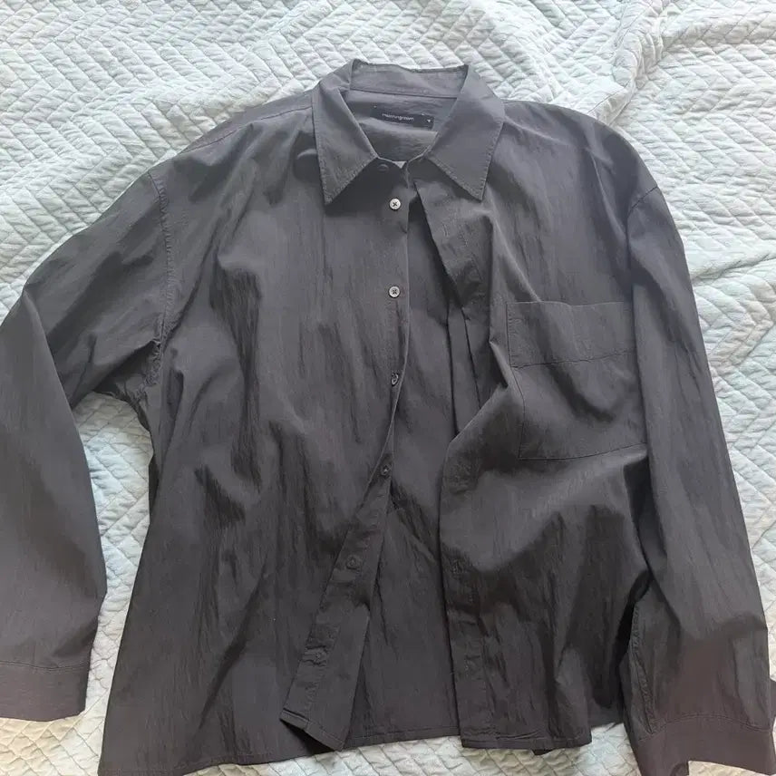 [BUNJANG] Hatching Room Shirt Charcoal 4 Size / 해칭룸 셔츠 4사이즈