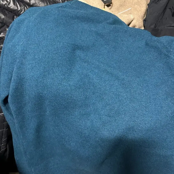 [BUNJANG] Maison Kitsune Baby Fox Regular Fit Wool Knit Sweater / 메종키츠네 니트 베이비 폭스 레귤러 청녹색 울100% 남자100