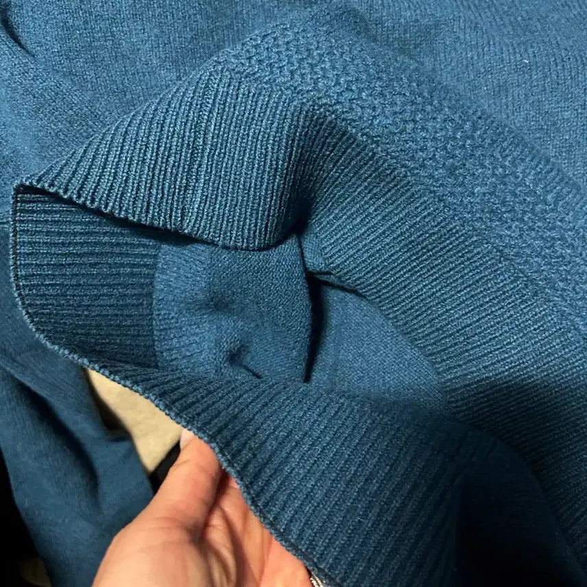 [BUNJANG] Maison Kitsune Baby Fox Regular Fit Wool Knit Sweater / 메종키츠네 니트 베이비 폭스 레귤러 청녹색 울100% 남자100