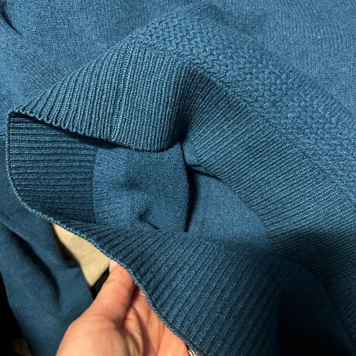 [BUNJANG] Maison Kitsune Baby Fox Regular Fit Wool Knit Sweater / 메종키츠네 니트 베이비 폭스 레귤러 청녹색 울100% 남자100
