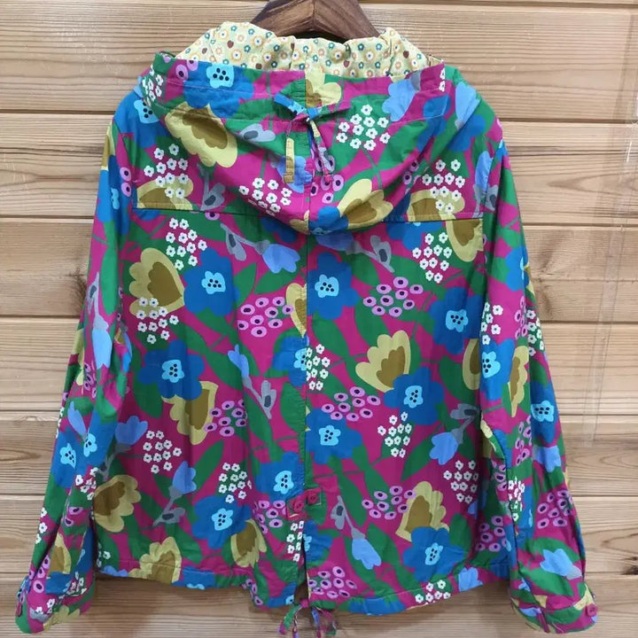 [SOLD OUT] 알록달록 꽃무늬 후드 집업 자켓