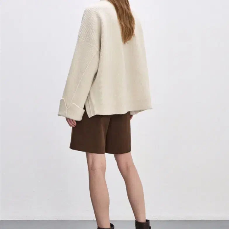 [BUNJANG] Hansum System Wool Patch Pocket Ribbed Cardigan / 한섬 24fw 시스템 울 패치 포켓 리브드 가디건 프리