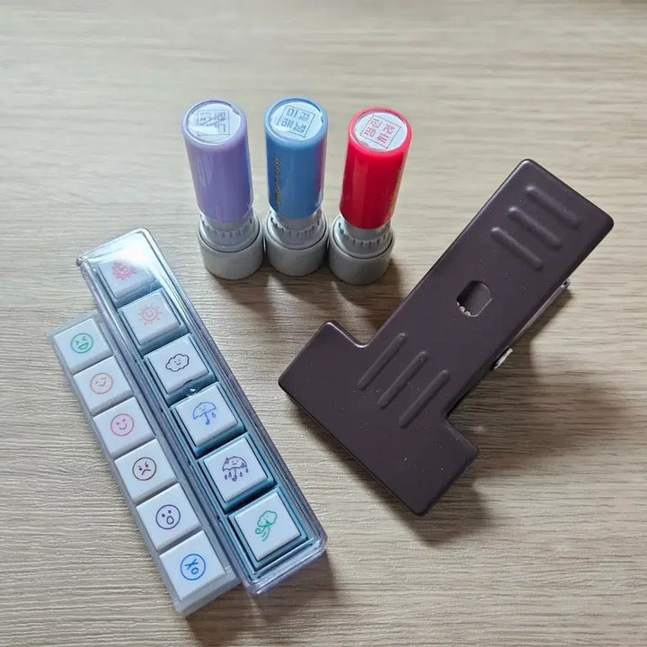 [BUNJANG] Pochitto 6 Weather & Expression Stamp Bundle Set / 포칫토6 스탬프 다꾸 일괄 날씨 표정