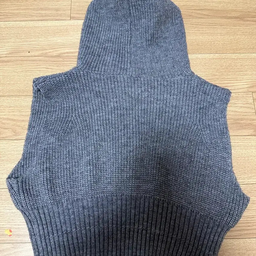 [BUNJANG] Unbranded Knit Hood Vest / 니트 후드 조끼