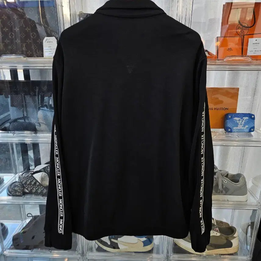 [BUNJANG] Moncler Side Logo Windbreaker Jacket Black / [정품/새상품급/XXL] 몽클레어 사이드로고 바람막이 점퍼 자켓 블랙