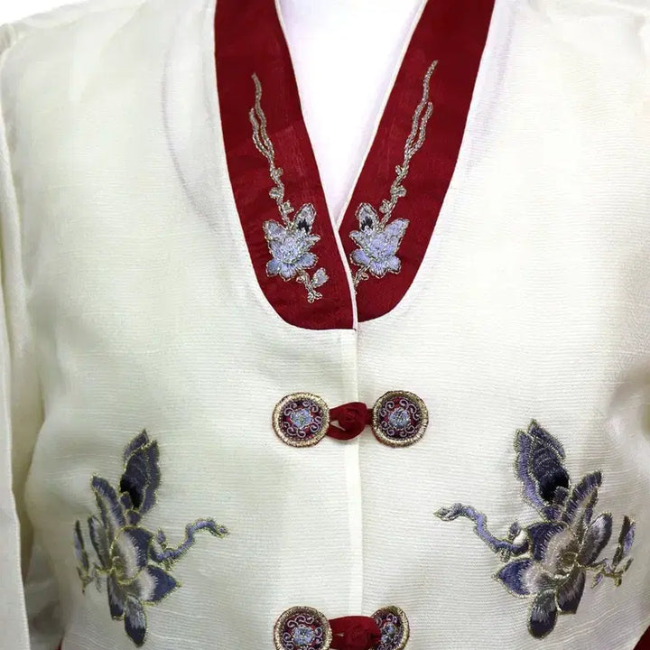 [BUNJANG] Embroidered Modern Hanbok Dress / aa246 자수 개량한복/여성55-66/키157-162/사놀까