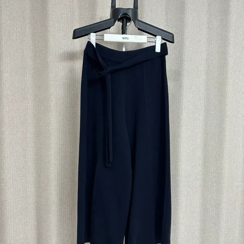 [BUNJANG] System Navy Knit Pants / 한섬 시스템 모 니트 네이비 팬츠