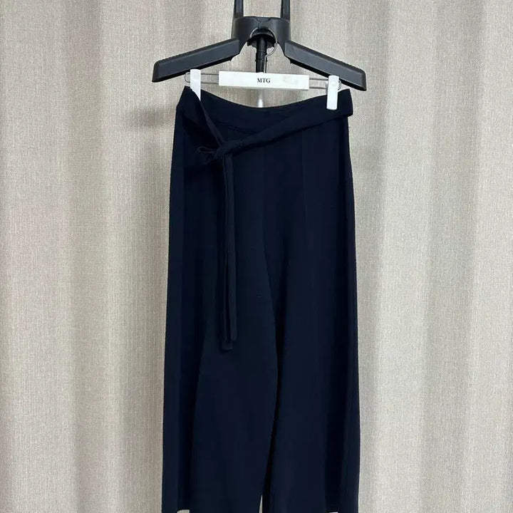 [BUNJANG] System Navy Knit Pants / 한섬 시스템 모 니트 네이비 팬츠