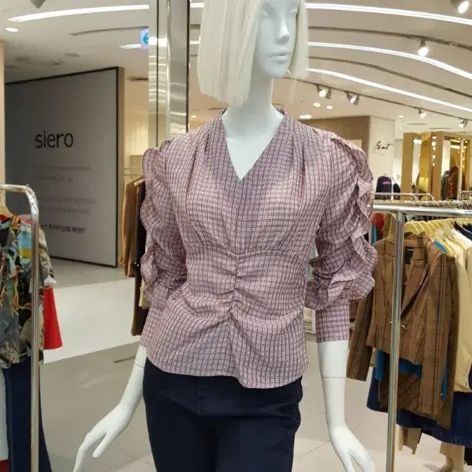 [BUNJANG] Egoist Shirring Blouse / 에고이스트볼륨 셔링 블라우스