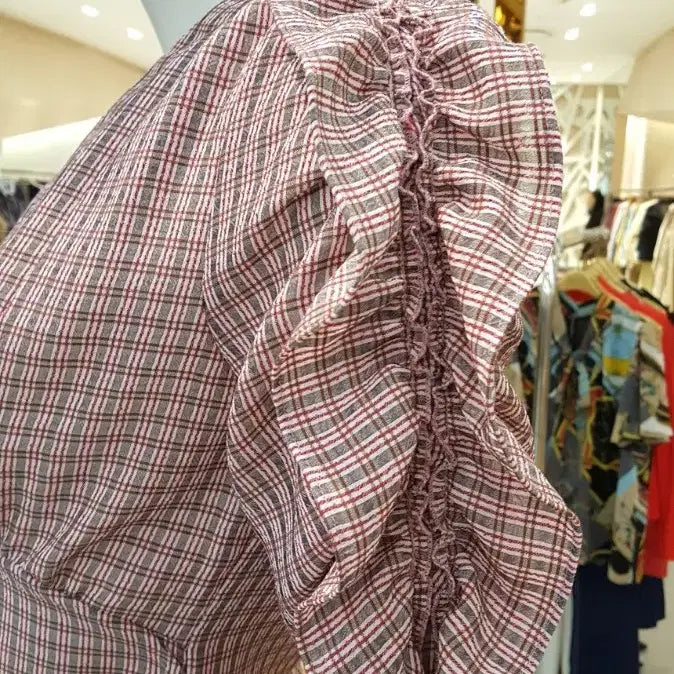 [BUNJANG] Egoist Shirring Blouse / 에고이스트볼륨 셔링 블라우스