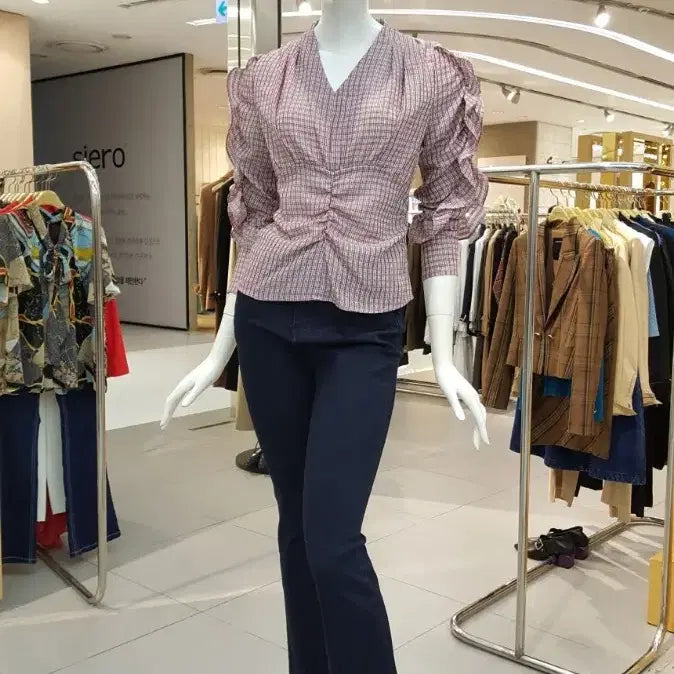 [BUNJANG] Egoist Shirring Blouse / 에고이스트볼륨 셔링 블라우스