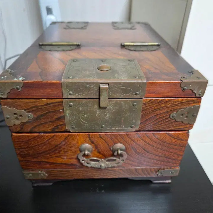 [BUNJANG] Antique Dressing Table Jewelry Box / 골동품 고가구 경대 화장대 보석함