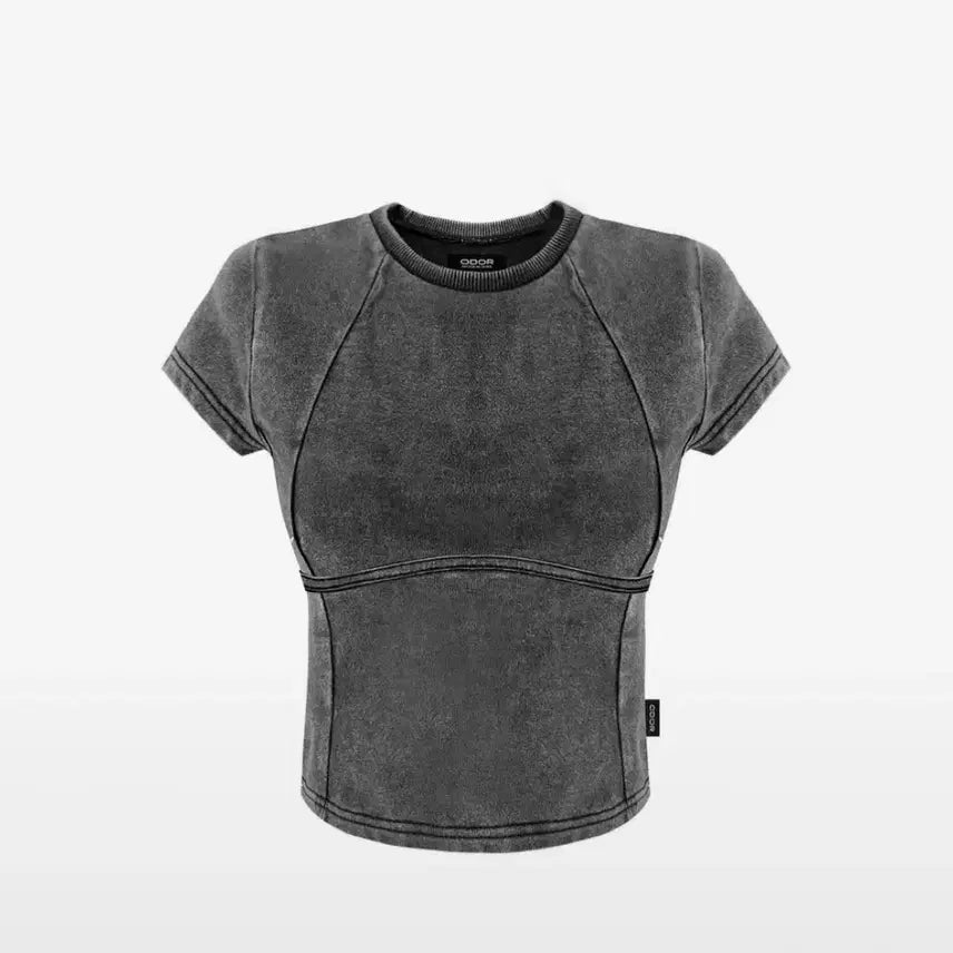 [BUNJANG] ODDERMENT Half Tee Top / 오도어 ment half tee 탑 하프 티
