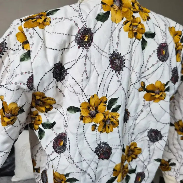 [BUNJANG] Nuim Flower Blouson Jacket / 고퀄라인 세련  플라워 블루종 자켓
