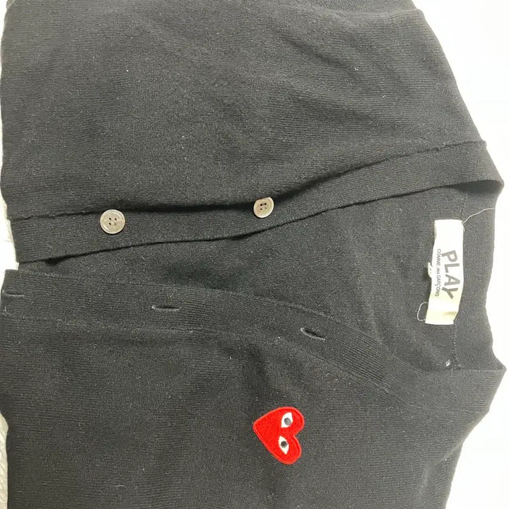 [BUNJANG] Comme des Garcons Play Black Cardigan (M) / 꼼데가르송 플레이 블랙 가디건 m