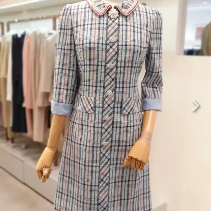 [BUNJANG] LINE Tweed Dress Size 66 / 택포)LINE트위드 원피스66