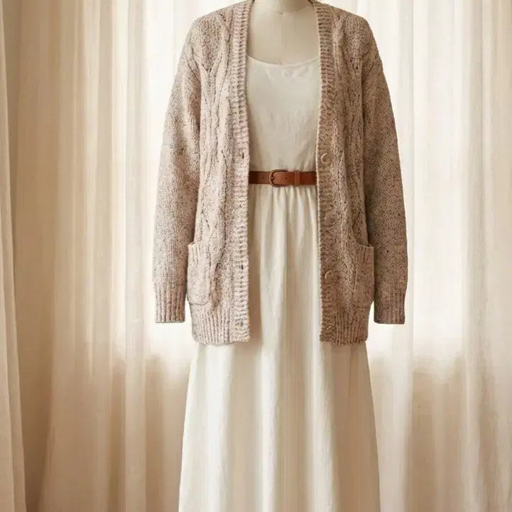 [BUNJANG] Thursday Island Cable Cardigan 85 / 써스데이 아일랜드(Thursday Island)케이블 가디건 85 s