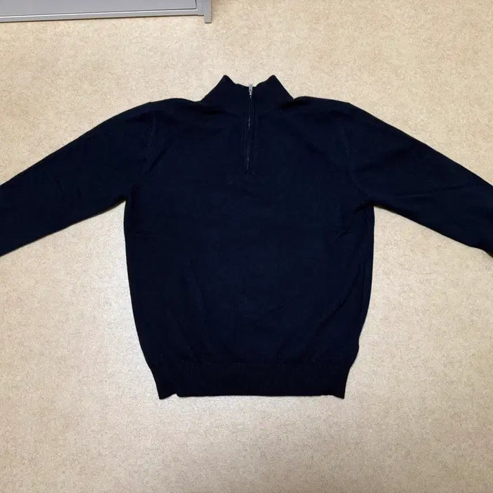 [BUNJANG] EVSEG Cashmere 100% Half Knit Zip-up Navy L / EVSEG 캐시미어 100% 하프 니트집업 네이비 L