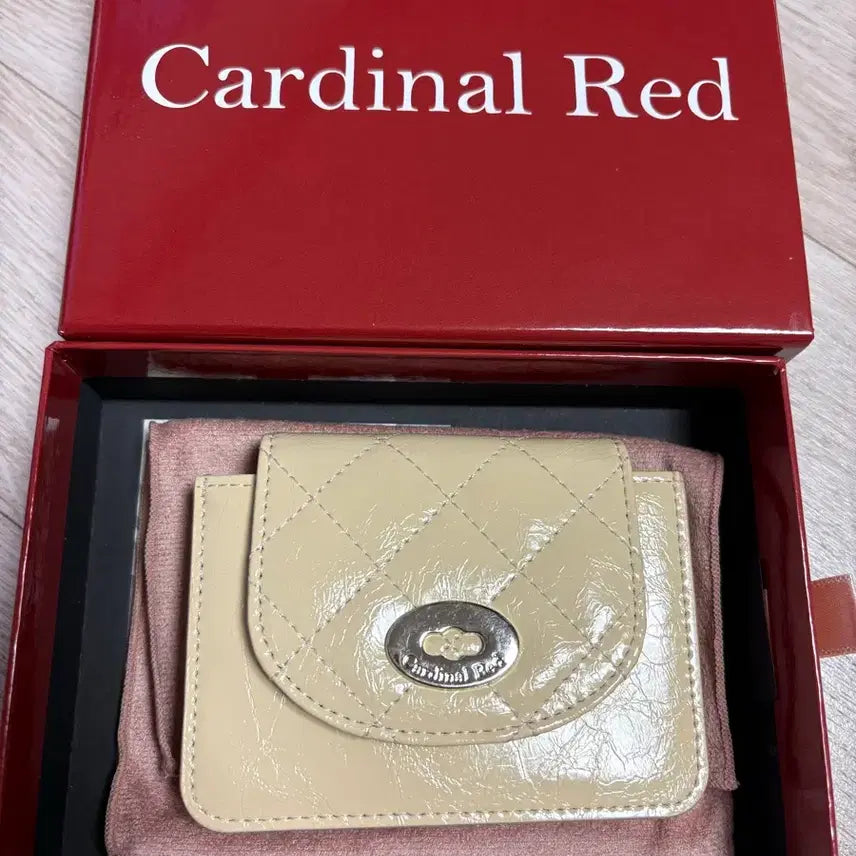 [BUNJANG] Cardinal Red Accordion Butter Wallet / 카디널레드 아코디언 카드지갑 버터