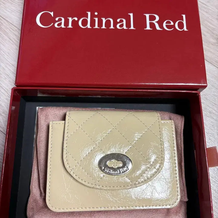 [BUNJANG] Cardinal Red Accordion Card Wallet Butter / 카디널레드 아코디언 카드지갑 버터