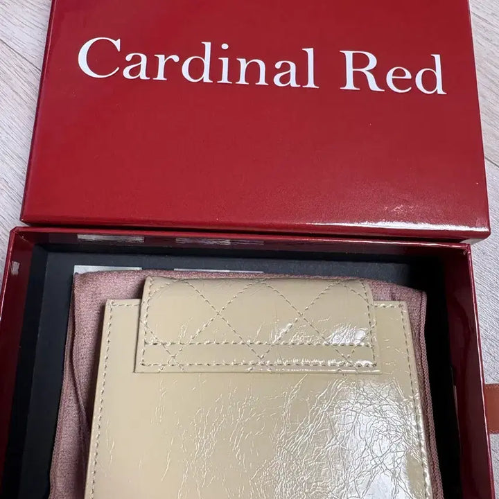 [BUNJANG] Cardinal Red Accordion Card Wallet Butter / 카디널레드 아코디언 카드지갑 버터