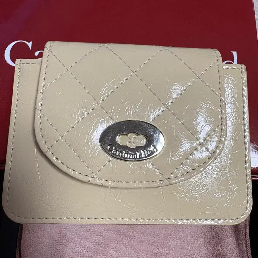 [BUNJANG] Cardinal Red Accordion Butter Wallet / 카디널레드 아코디언 카드지갑 버터