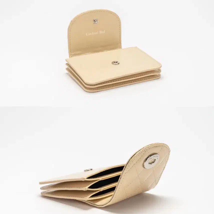 [BUNJANG] Cardinal Red Accordion Butter Wallet / 카디널레드 아코디언 카드지갑 버터