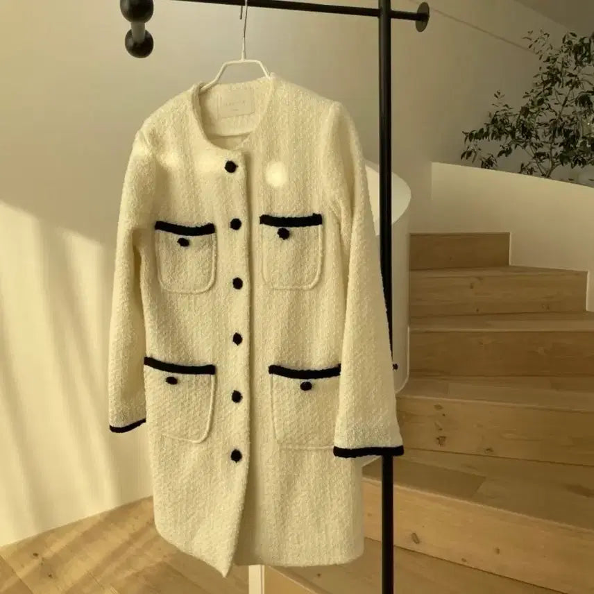 [BUNJANG] Tweed Mini Dress / 새상품) 트위드 원피스 그린,아이보리 free