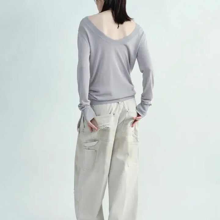 [SOLD OUT] 밀로우먼 26ss 에이프런 더블 니 팬츠 (새상품)
