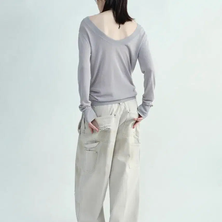 [SOLD OUT] 밀로우먼 26ss 에이프런 더블 니 팬츠 (새상품)