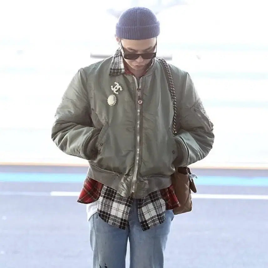 [BUNJANG] G-Dragon Alpha Industries M-1 Jacket / [L]1968 지드래곤  알파인더스트리 정밀복각 m-1