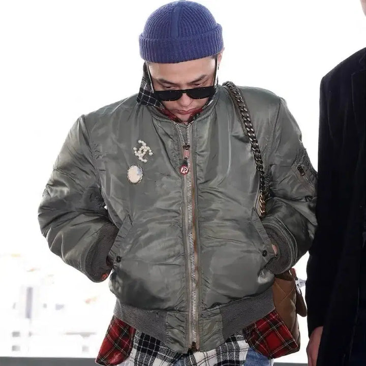 [BUNJANG] G-Dragon Alpha Industries M-1 Jacket / [L]1968 지드래곤  알파인더스트리 정밀복각 m-1