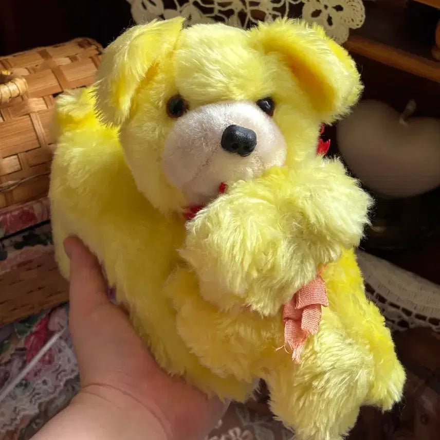 [BUNJANG] Vintage Dog Music Box Antique Toy / 쇼와레트로 빈티지 강아지 오르골인형 엄마아기 강아지 앤틱고전소품토이모리걸