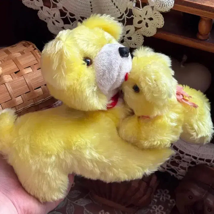 [BUNJANG] Vintage Dog Music Box Antique Toy / 쇼와레트로 빈티지 강아지 오르골인형 엄마아기 강아지 앤틱고전소품토이모리걸