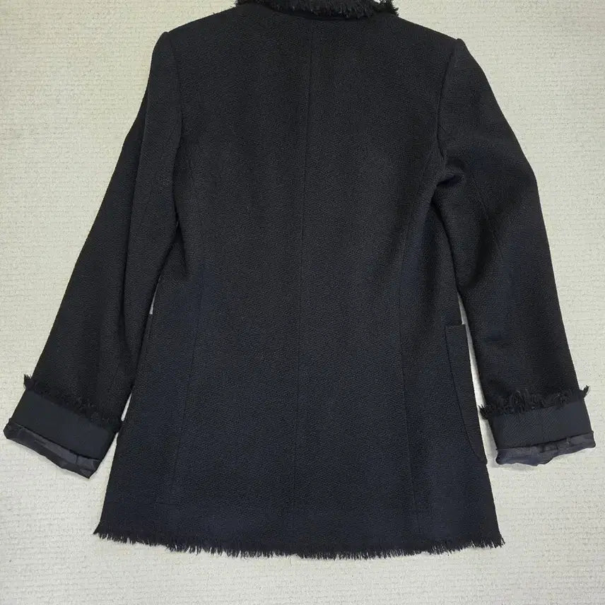 [BUNJANG] Theory Black Tweed Double Button Jacket / Theory 블랙 트위드 더블 버튼 자켓