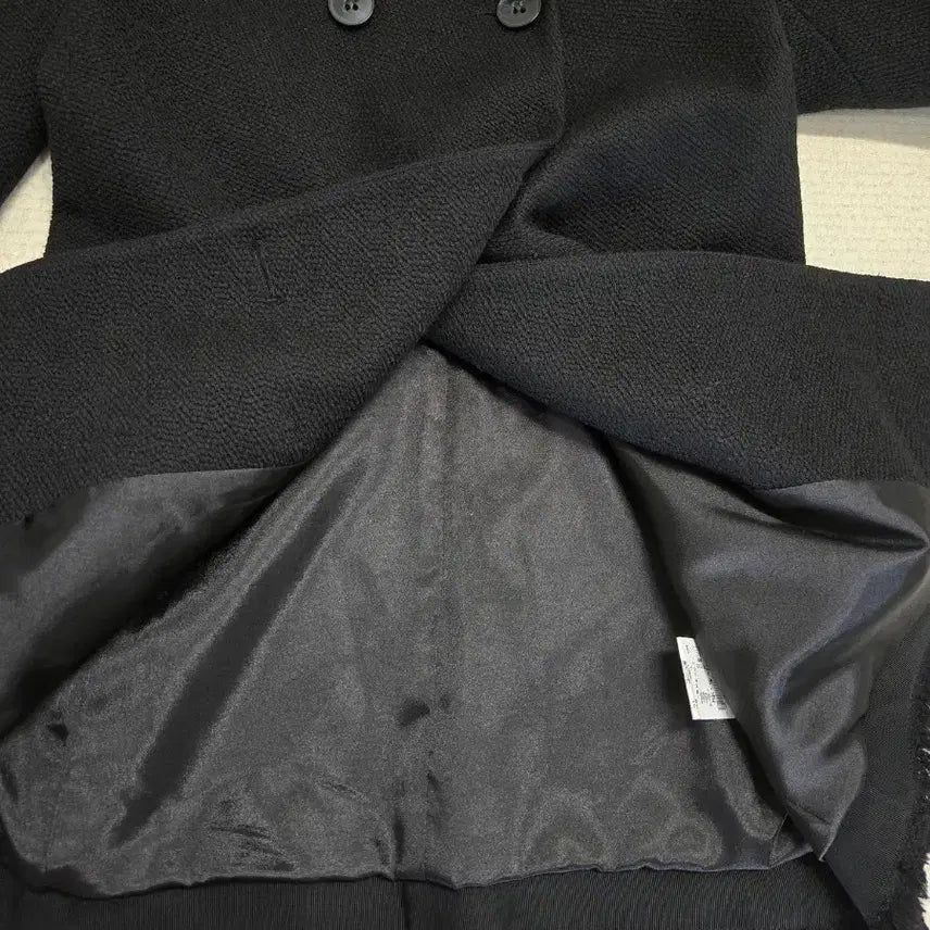 [BUNJANG] Theory Black Tweed Double Button Jacket / Theory 블랙 트위드 더블 버튼 자켓