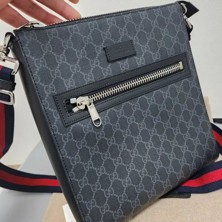 [BUNJANG] Gucci 474137 Medium Supreme Tri-Color Crossbody Messenger Bag / (정품/새상품급)구찌 474137 미디움 수프림 삼색 크로스백.메신저백