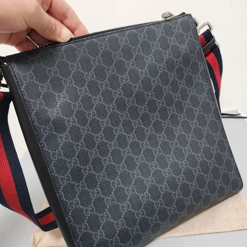 [BUNJANG] Gucci 474137 Medium Supreme Tri-Color Crossbody Messenger Bag / (정품/새상품급)구찌 474137 미디움 수프림 삼색 크로스백.메신저백